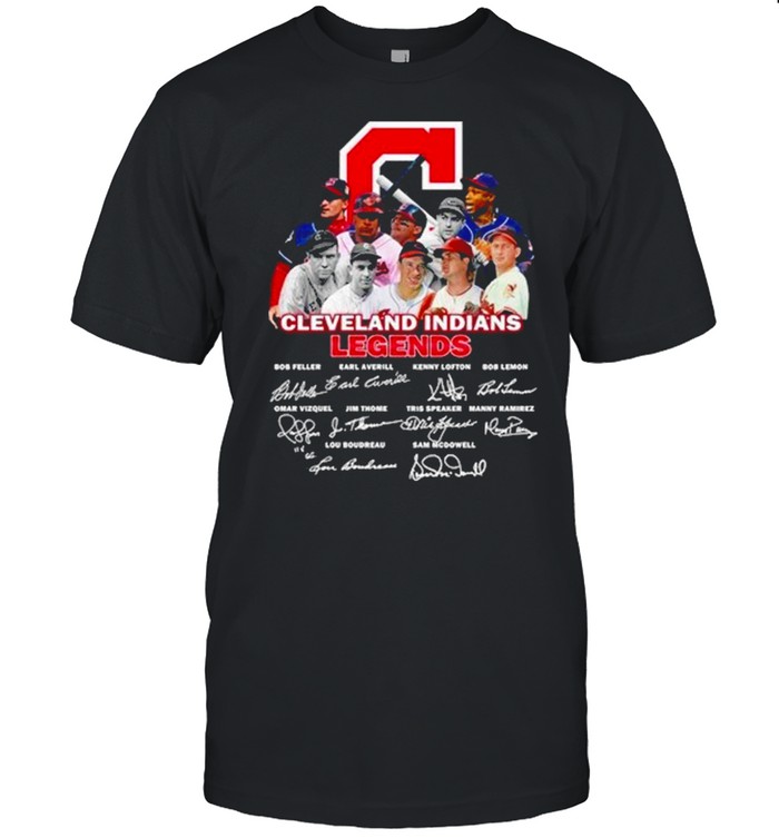 Cleveland Indians Legends signatures shirt