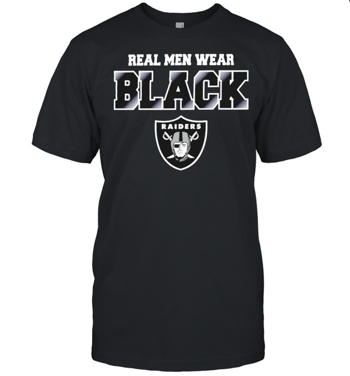 Las Vegas Raiders real men wear black shirt