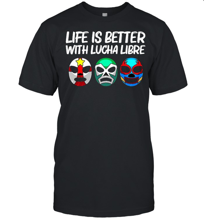 Lucha Libre Gift For Men Women Mexican Wrestling Mask Shirt