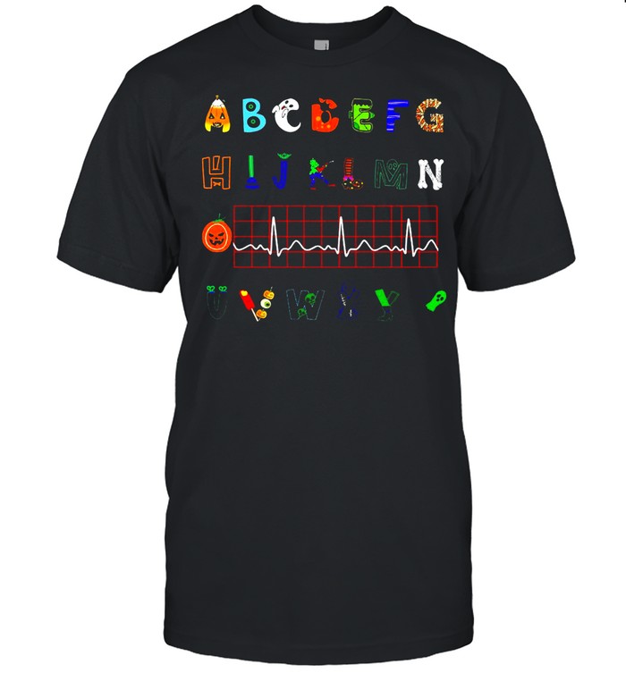 Nurse Abcdefg Hijklmn Uvwxyz Halloween Alphabet Shirt