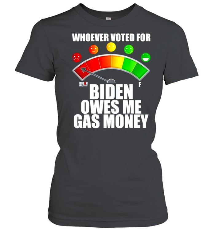 Whoever voted for Biden owes me gas money shirt Classic Women's T-shirt