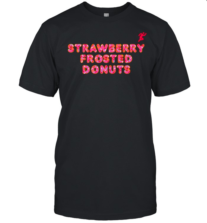 Dunkin Donuts strawberry frosted donut shirt