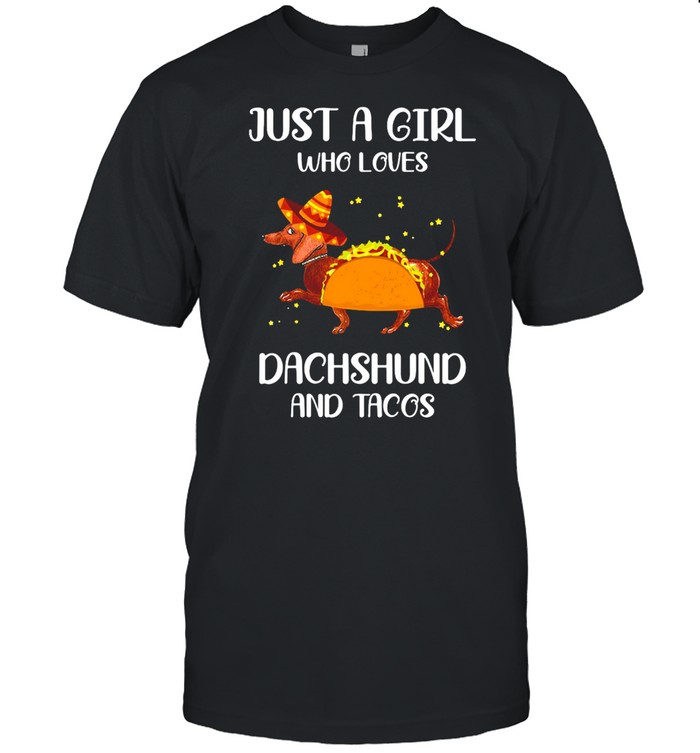 Just A Girl Who Loves Dachshund And Tacos hirt