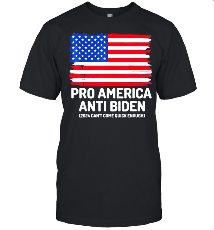 Pro America Anti Biden Flag Usa Tee Shirt