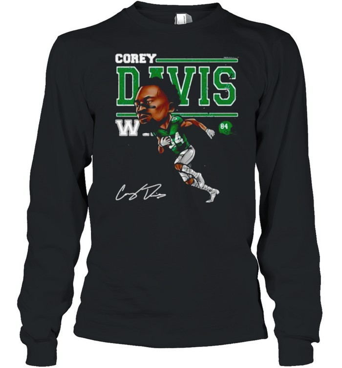 Corey Davis New York Jets Cartoon Signature shirt Long Sleeved T-shirt