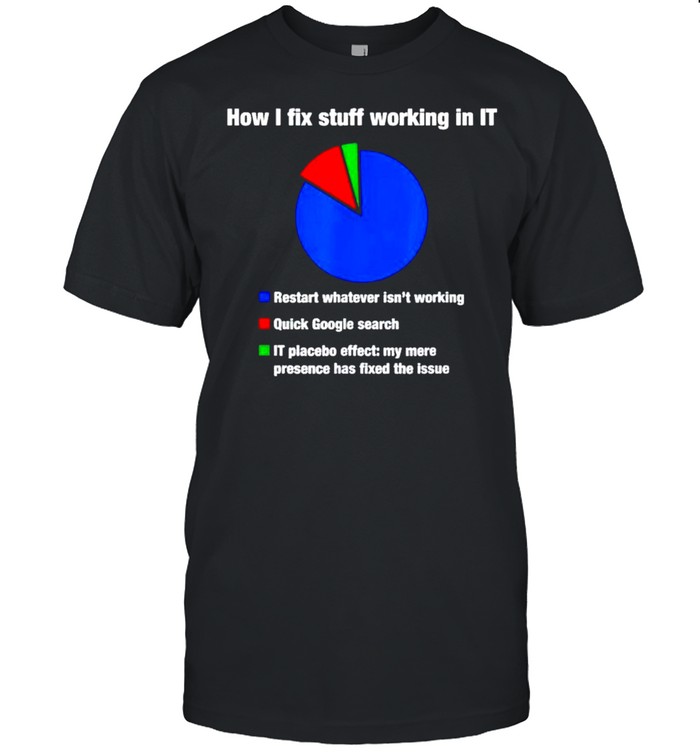 How I fix stuff working in IT shirt