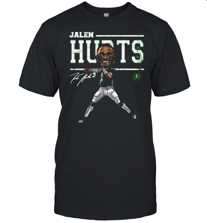 Jalen Hurts Philadelphia Eagles Cartoon Signature shirt