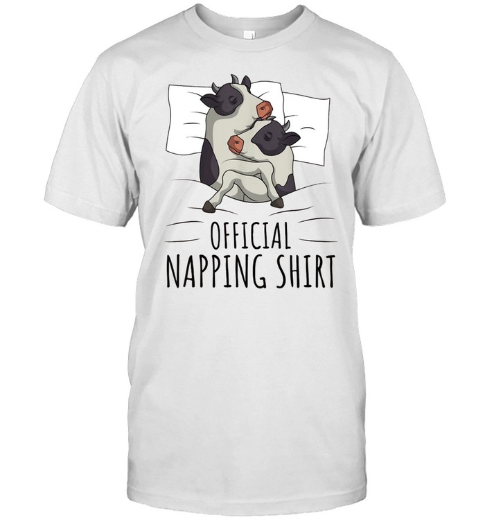 Sleeping Cow Farmer Official Napping Cows shirt