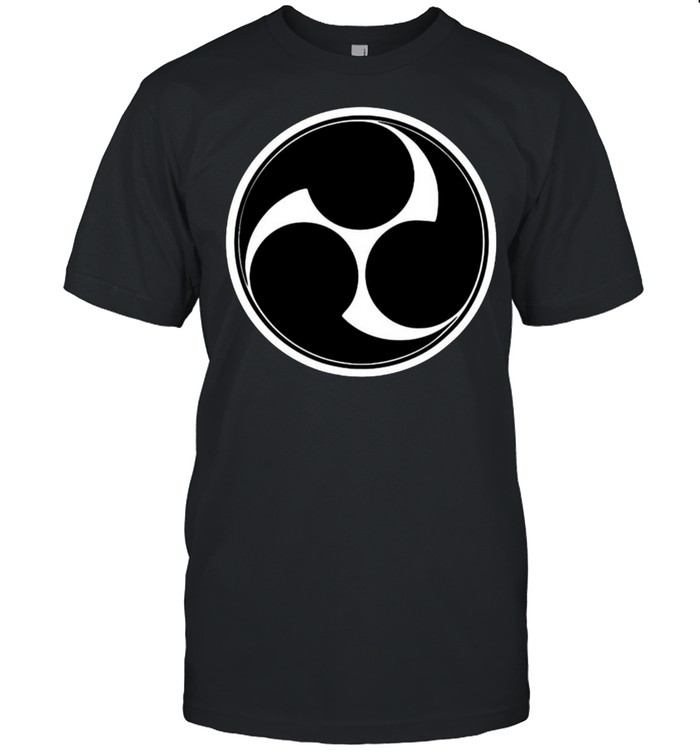 Taiko Mitsudomoe Black Tomoe Graphic T-shirt