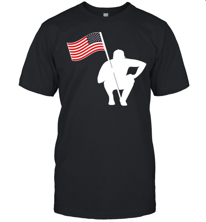 The Caddie network America flag shirt