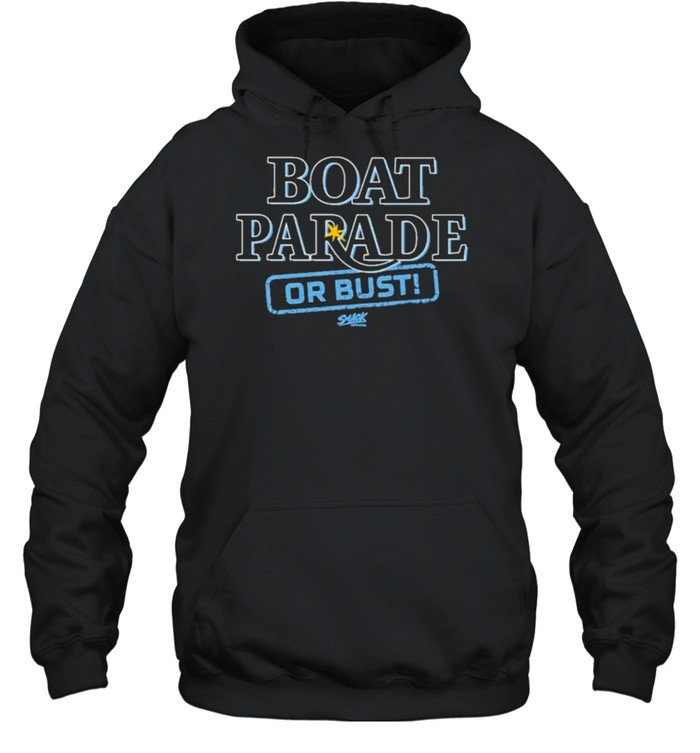 Boat parade or bust tampa bay baseball fans smack apparel shirt Unisex Hoodie