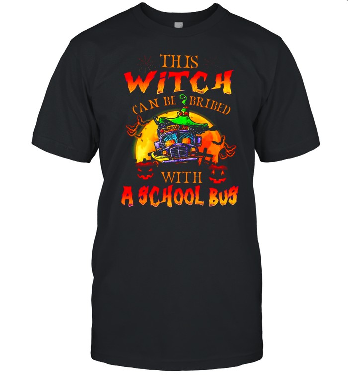 This Witch Can Be Retired With A School Bus Halloween T-shirt