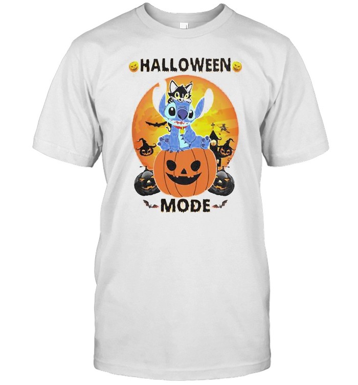 Stitch pumpkin Halloween mode shirt