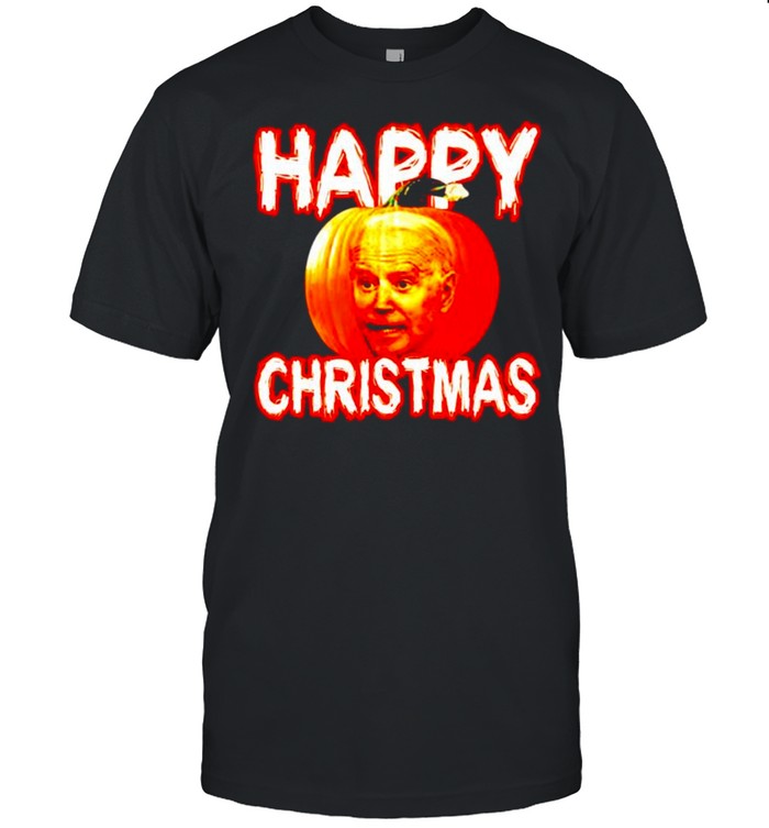 Biden pumpkin happy Christmas shirt