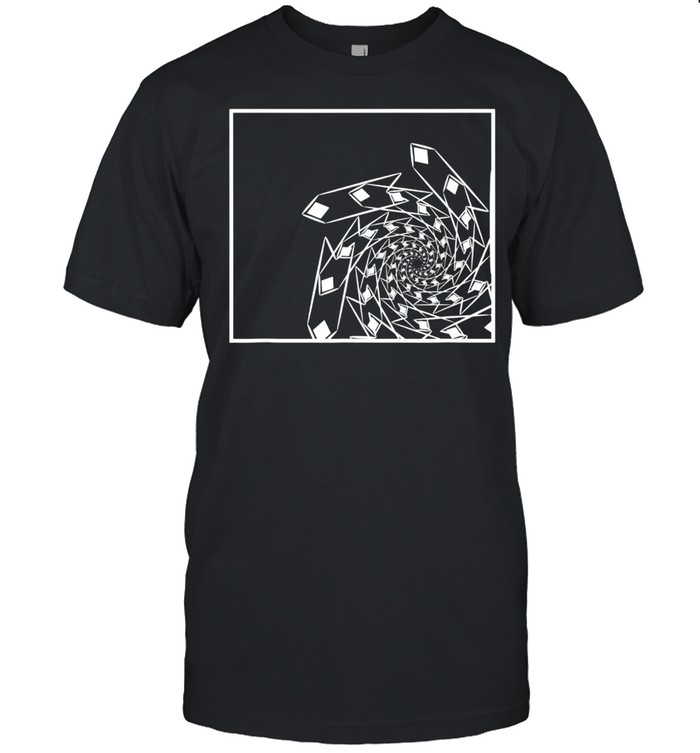 Diamond Arrow Infinite Spiral Fractal Trippy Art T-Shirt