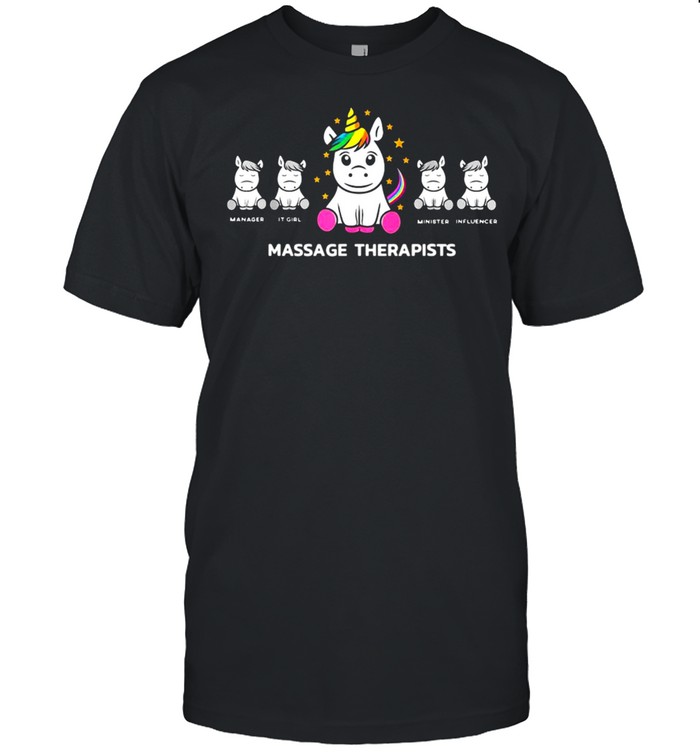Massage Therapists Unicorn For Employees T-shirt