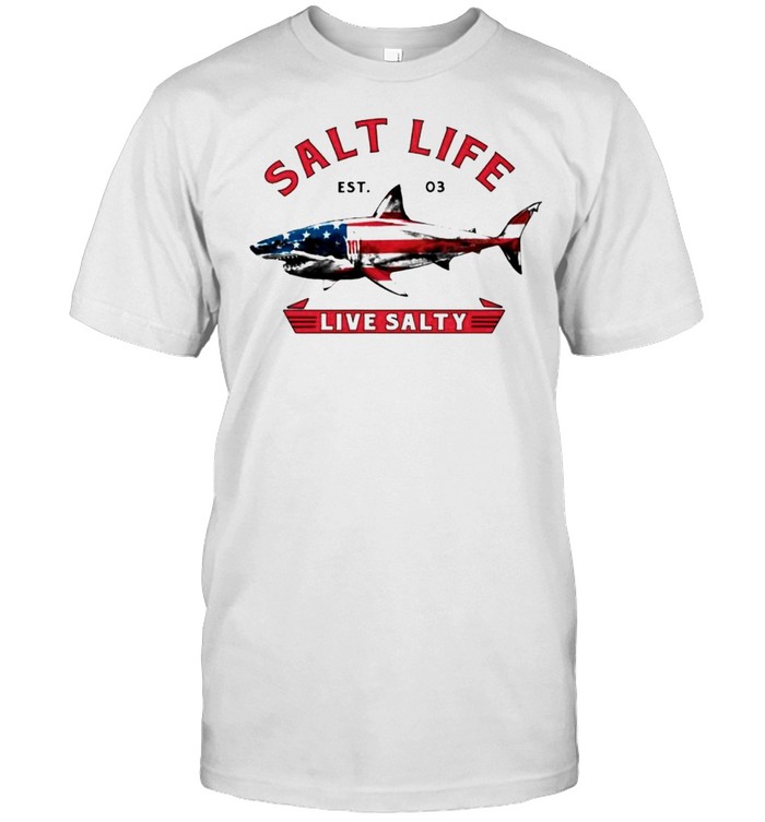 Shark salt life live salty shirt