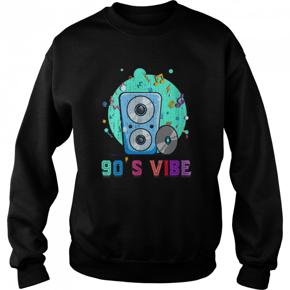 1990s Costume Nineties 90s Theme Party CD Music Nineties shirt Unisex Sweatshirt