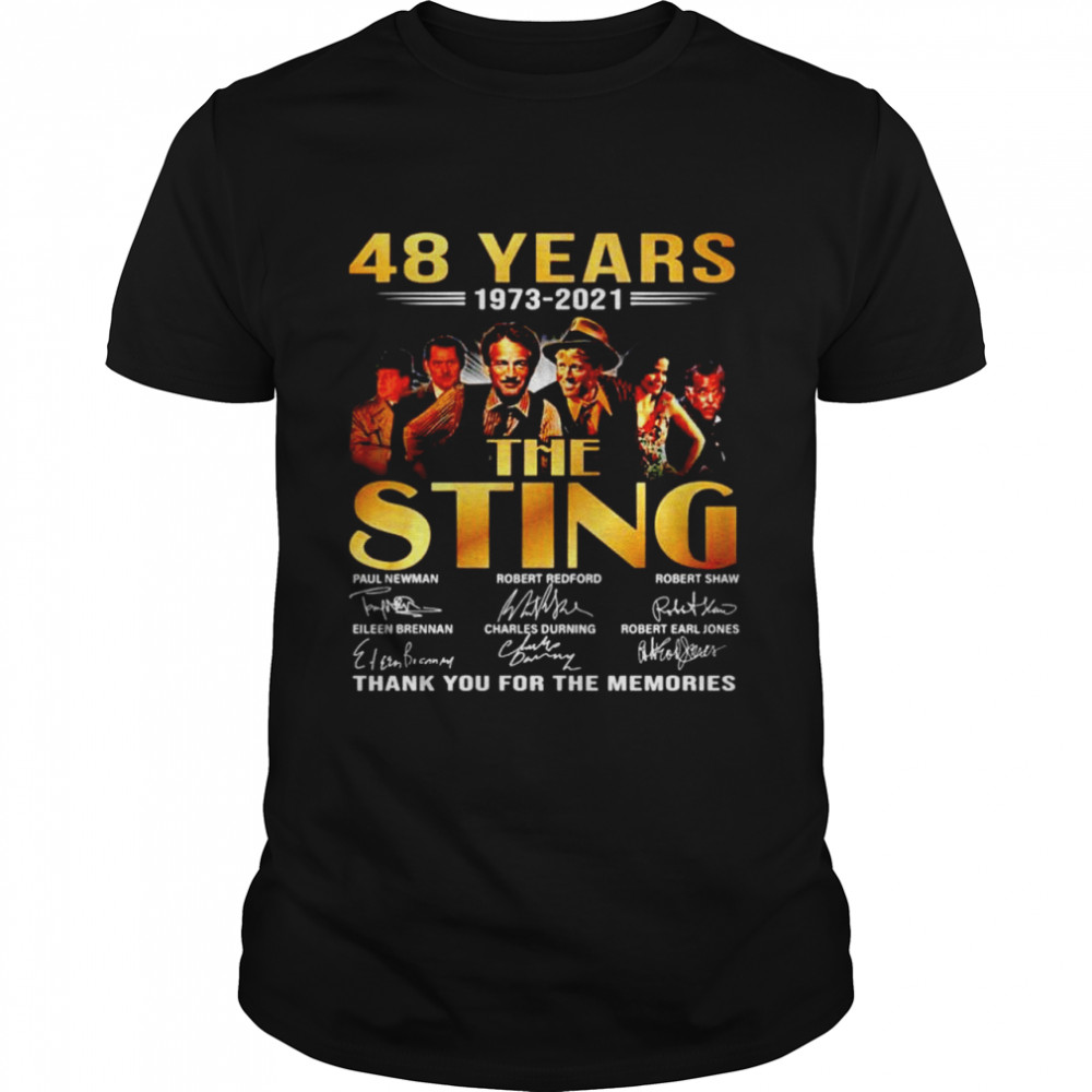 48 years 1973 2021 The Sting thank you for the memories shirt