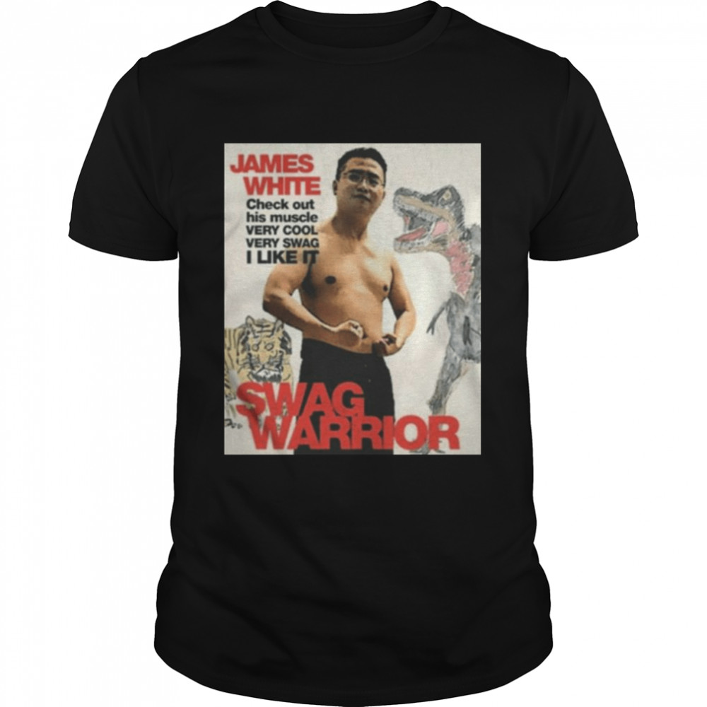 James Cage White swag warrior shirt