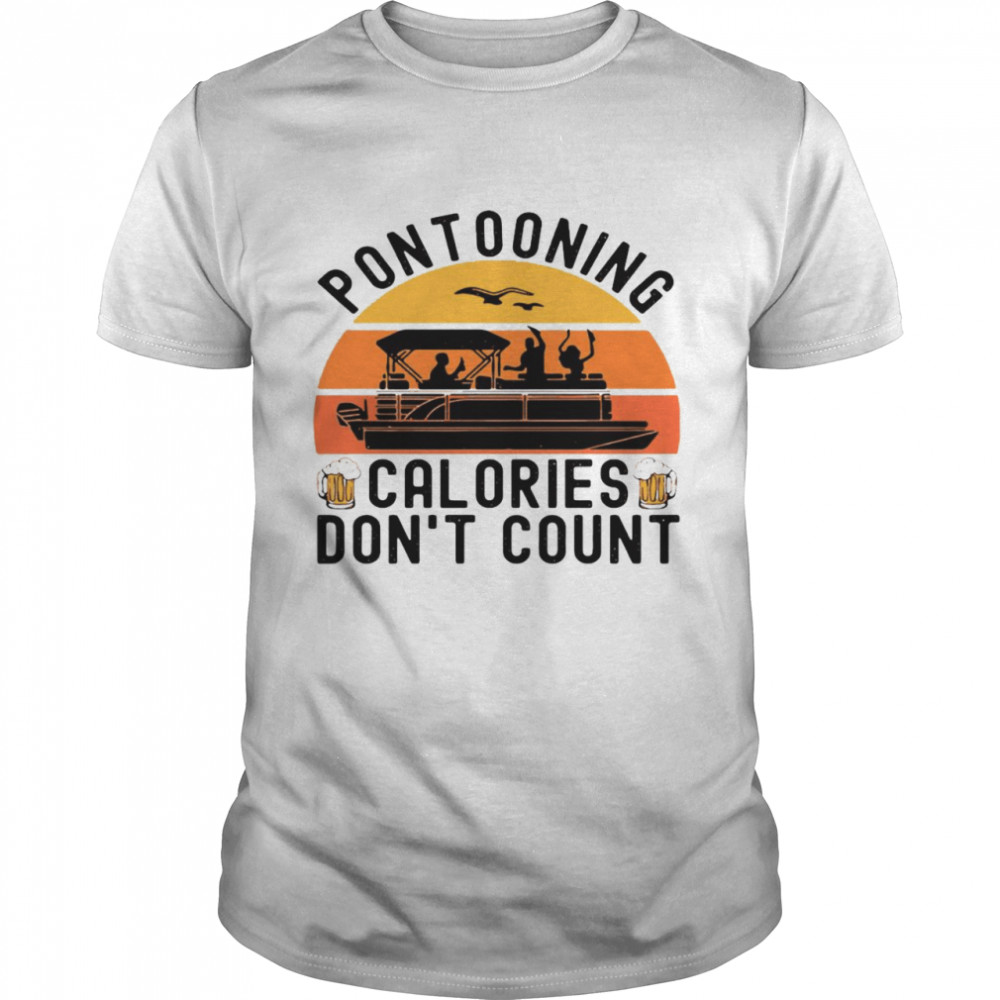 Pontooning Calories Don’t Count Vintage T-shirt