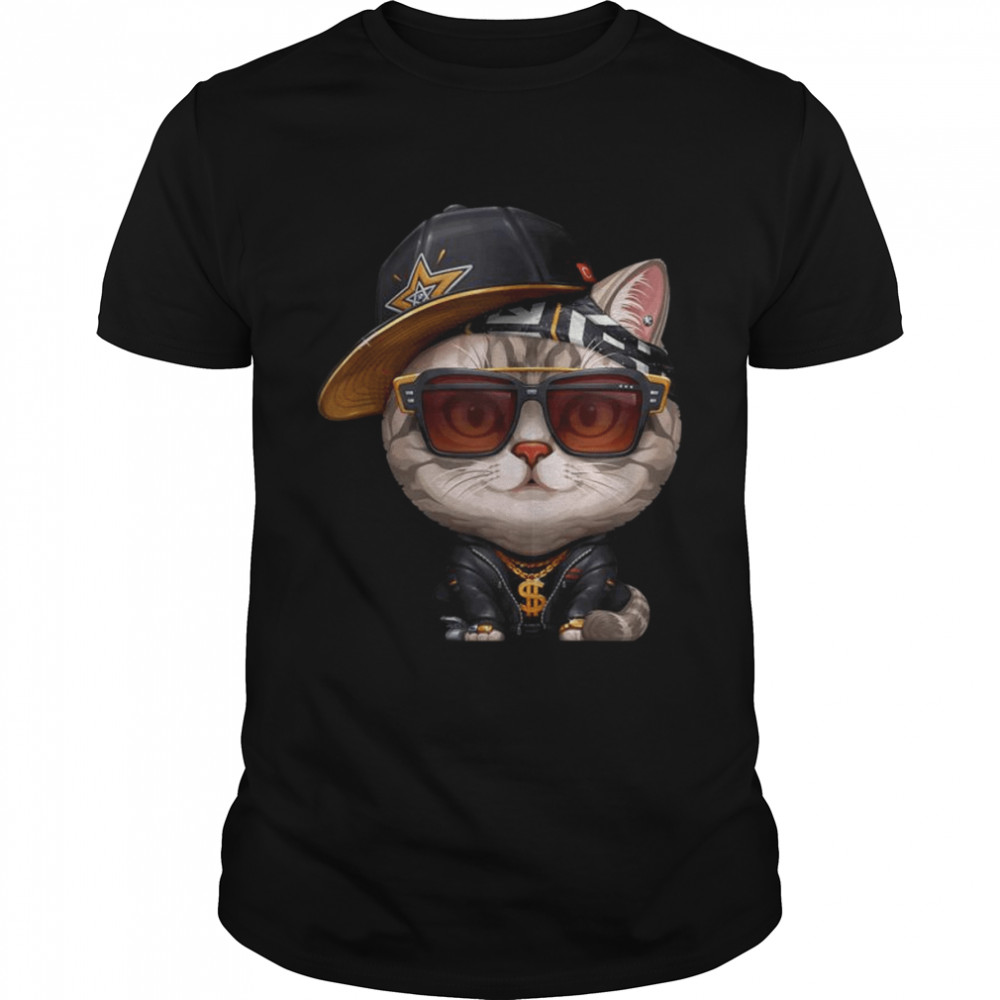 Silver Tabby Cat HipHop Super Star shirt