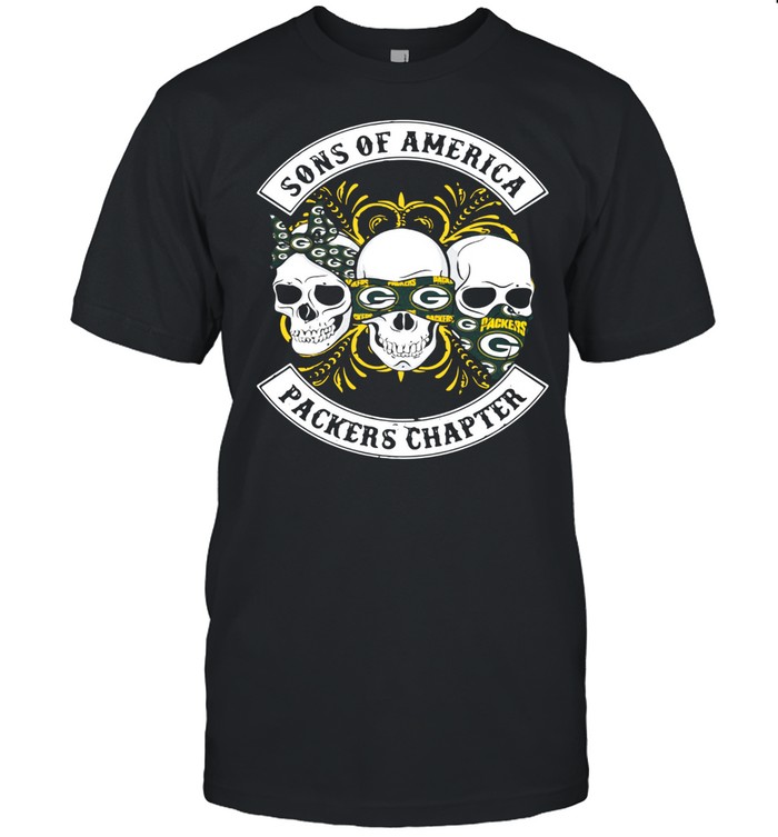 Skull sons of America Green bay Packers chapter shirt