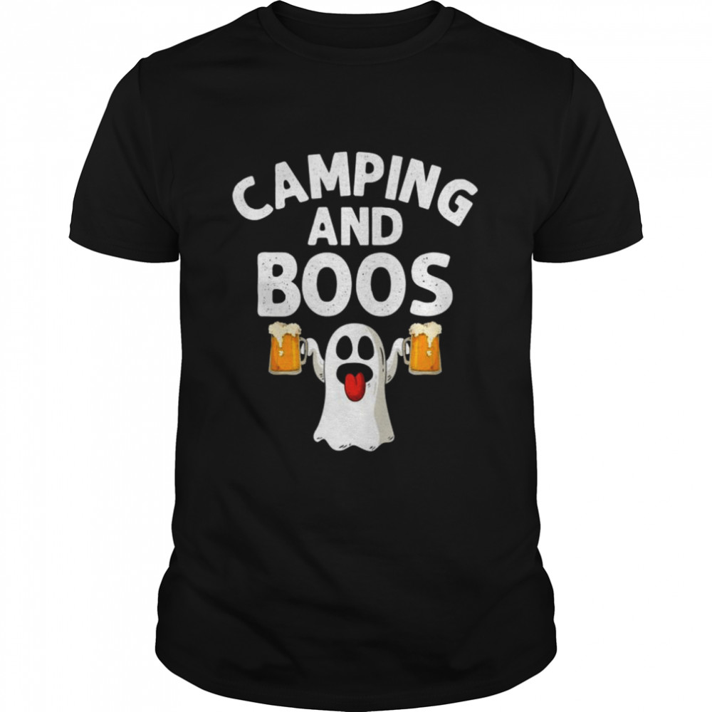 Camping And Boos Halloween Ghost Beer Camping shirt