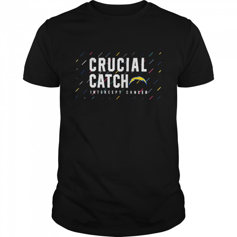 Los Angeles Chargers 2021 crucial catch intercept cancer shirt