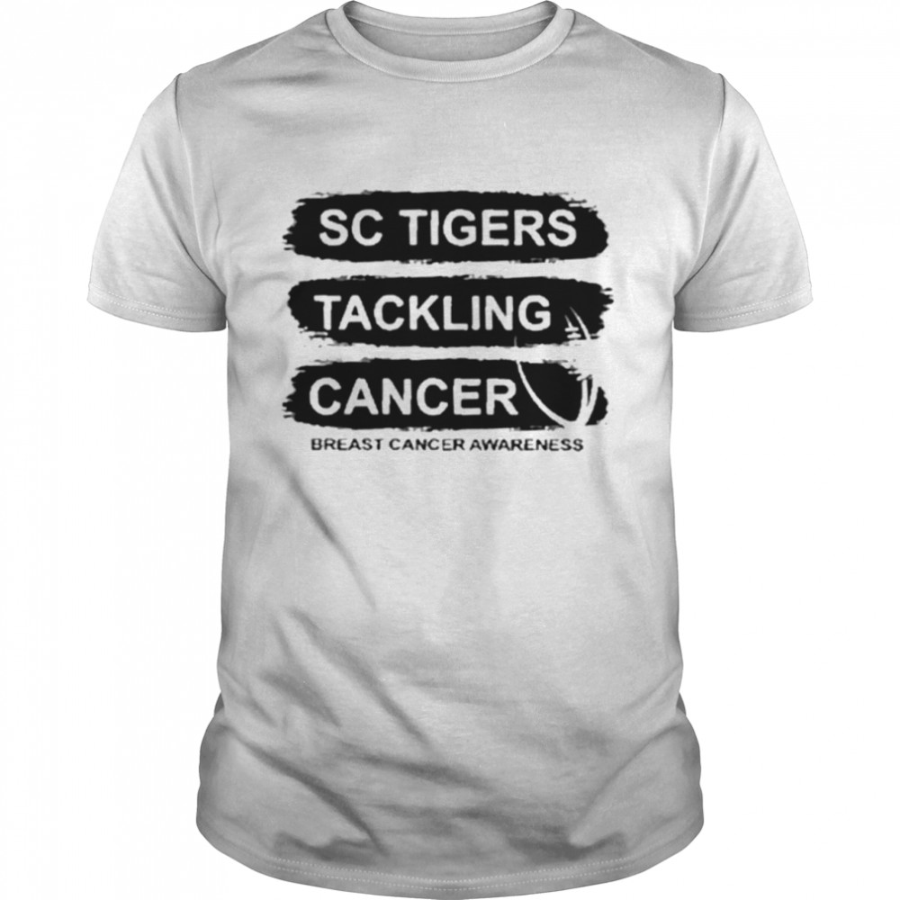 S-C Tiger tackling cancer breast cancer awareness Shirt