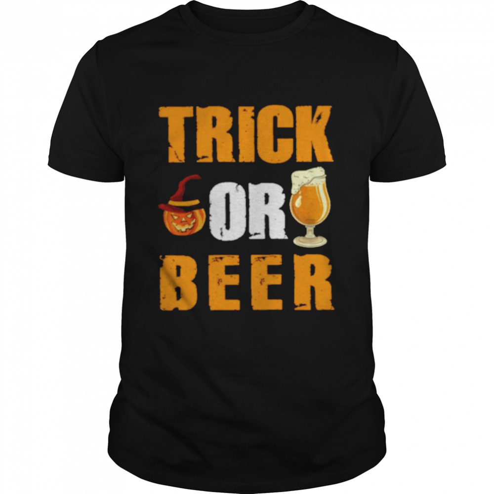 Trick Or Beer Pumpkin Halloween shirt