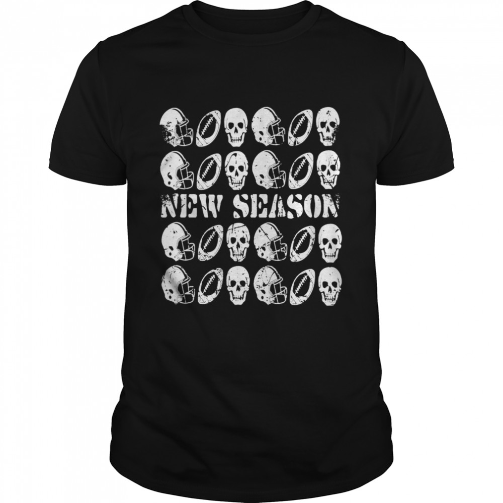 Cool Football, New Season, Sports Skull Ball Stadium Shirt