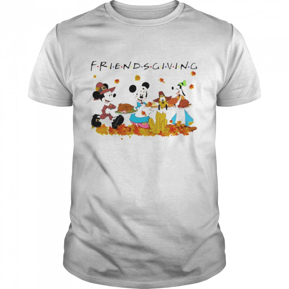Disney characters Friends thanksgiving shirt
