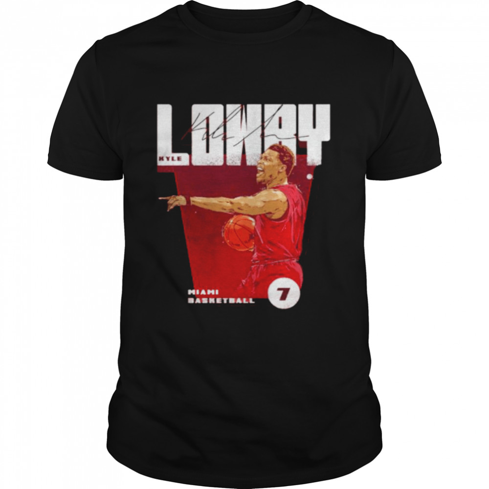 Miami Heat Kyle Lowry #7 signature shirt