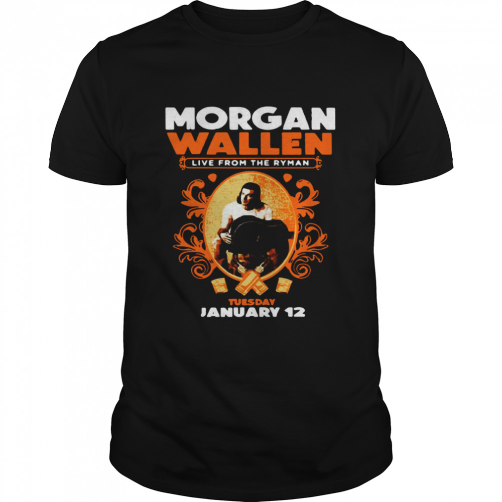 Morgan Wallen live from the Ryman t-shirt