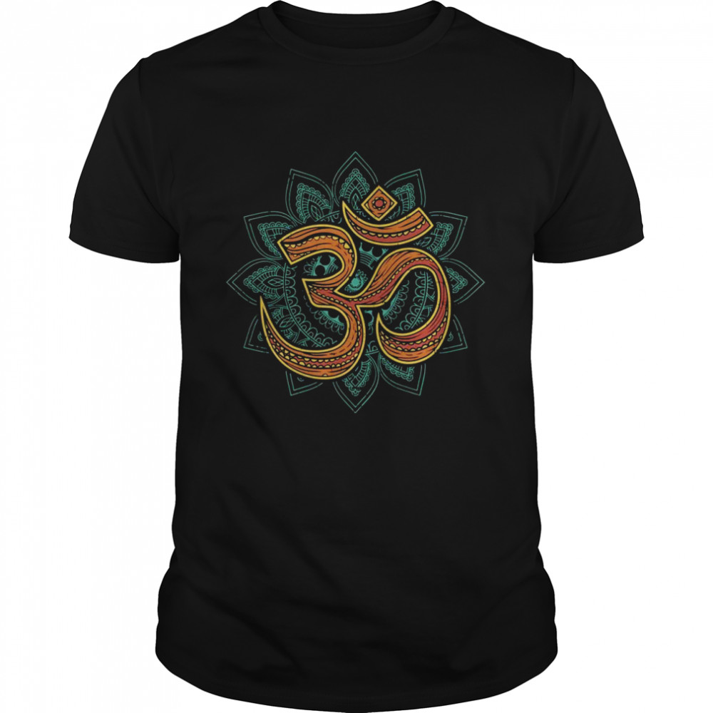 Om Namaste Symbol Yoga Meditation Pose Hamsa Hand shirt