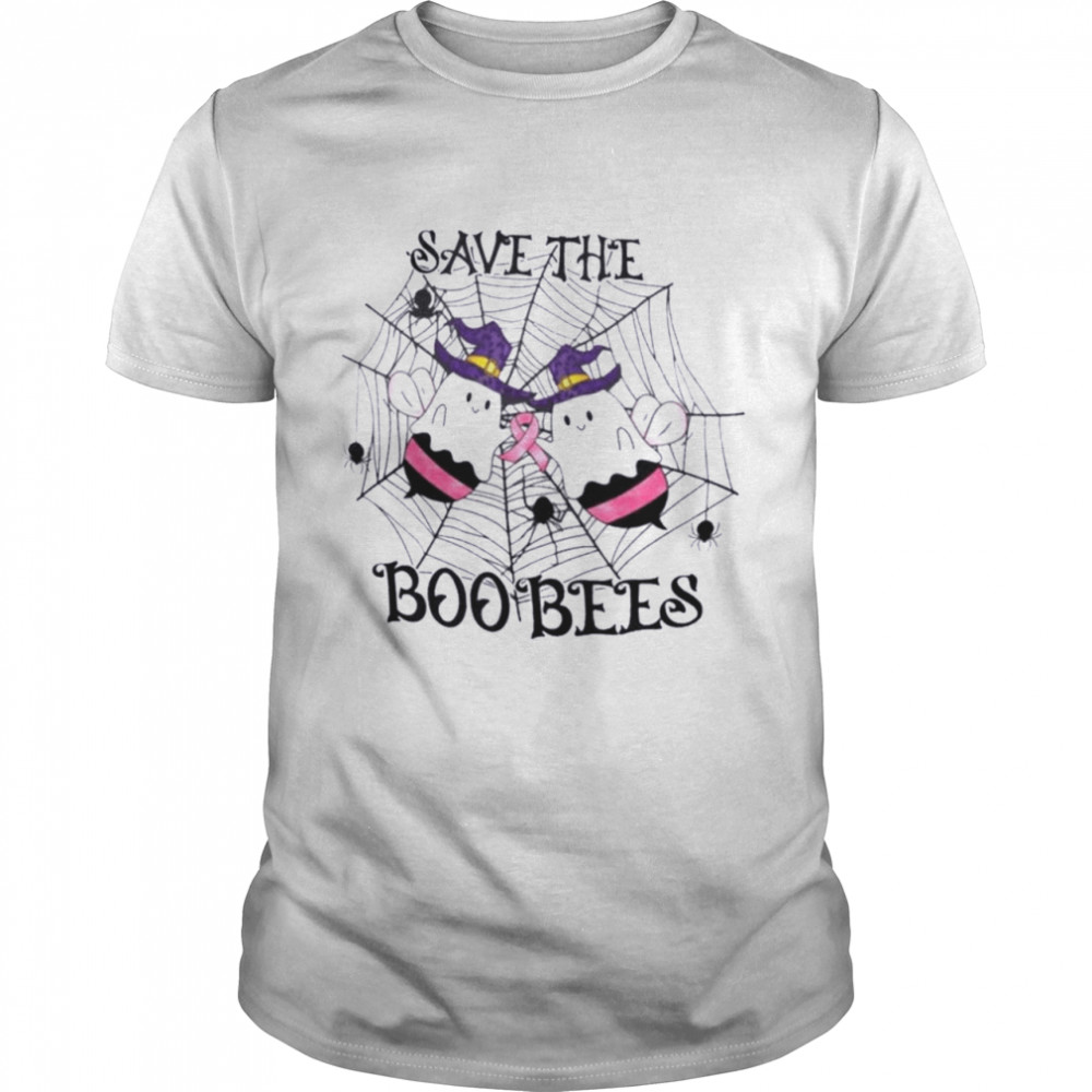 save The Boo Bees Halloween Breast Cancer Awareness T-Shirt