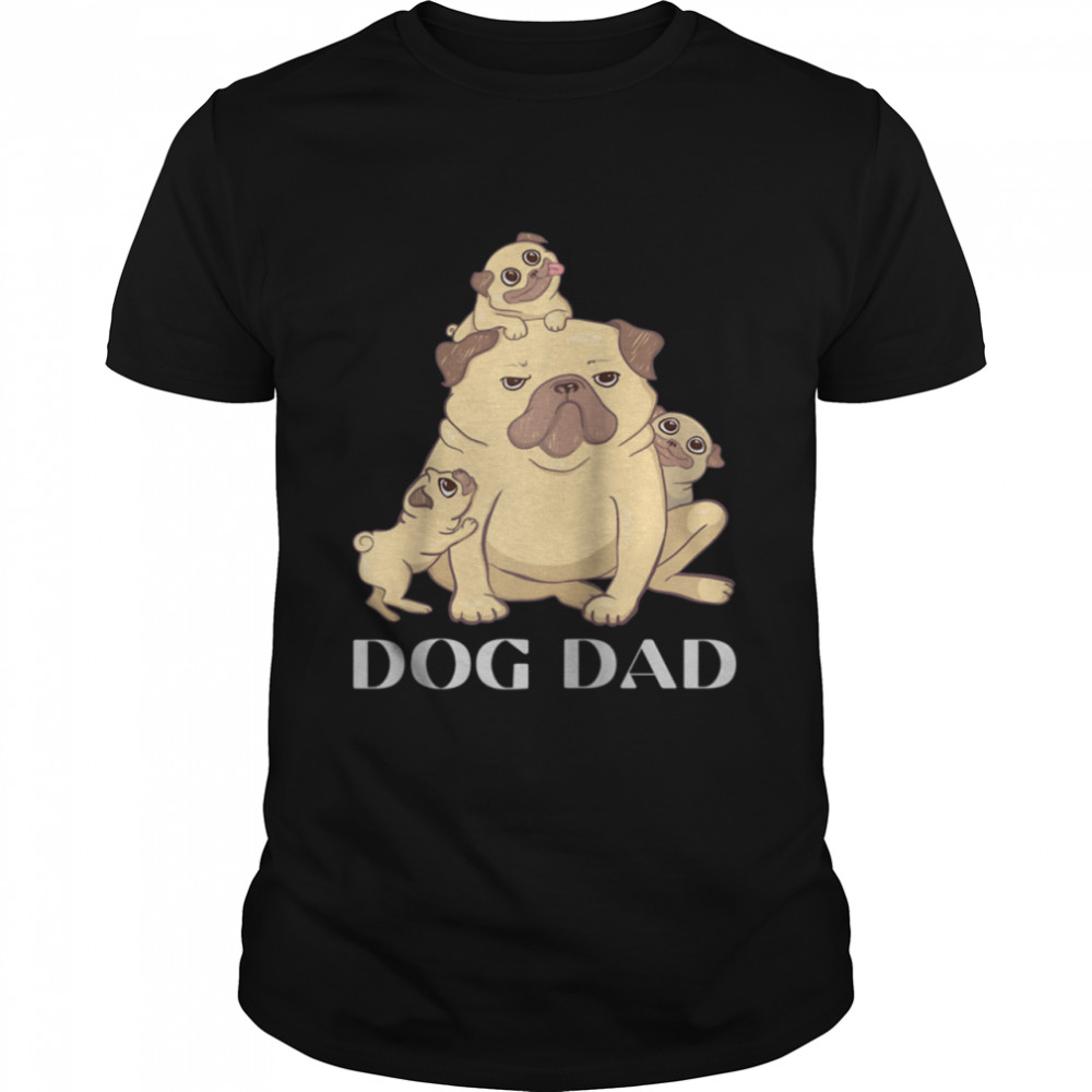 Vintage Dog Dad Cool Father’s Day Retro Shirt
