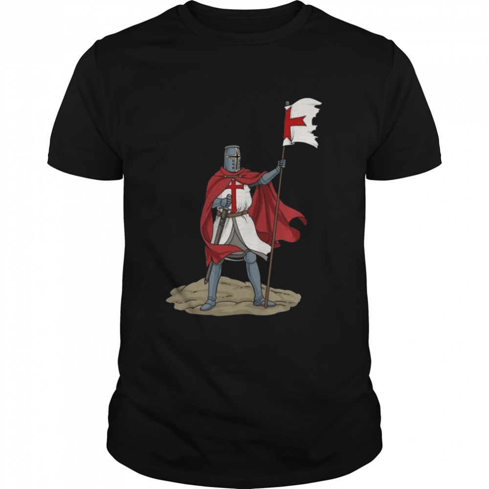 Crusader Knights Templar Sword Shield shirt
