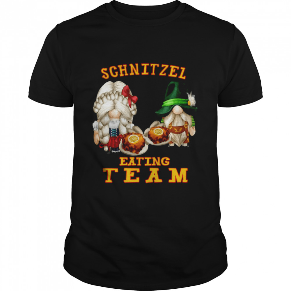 Gnomes Schnitzel Eating Team T-shirt