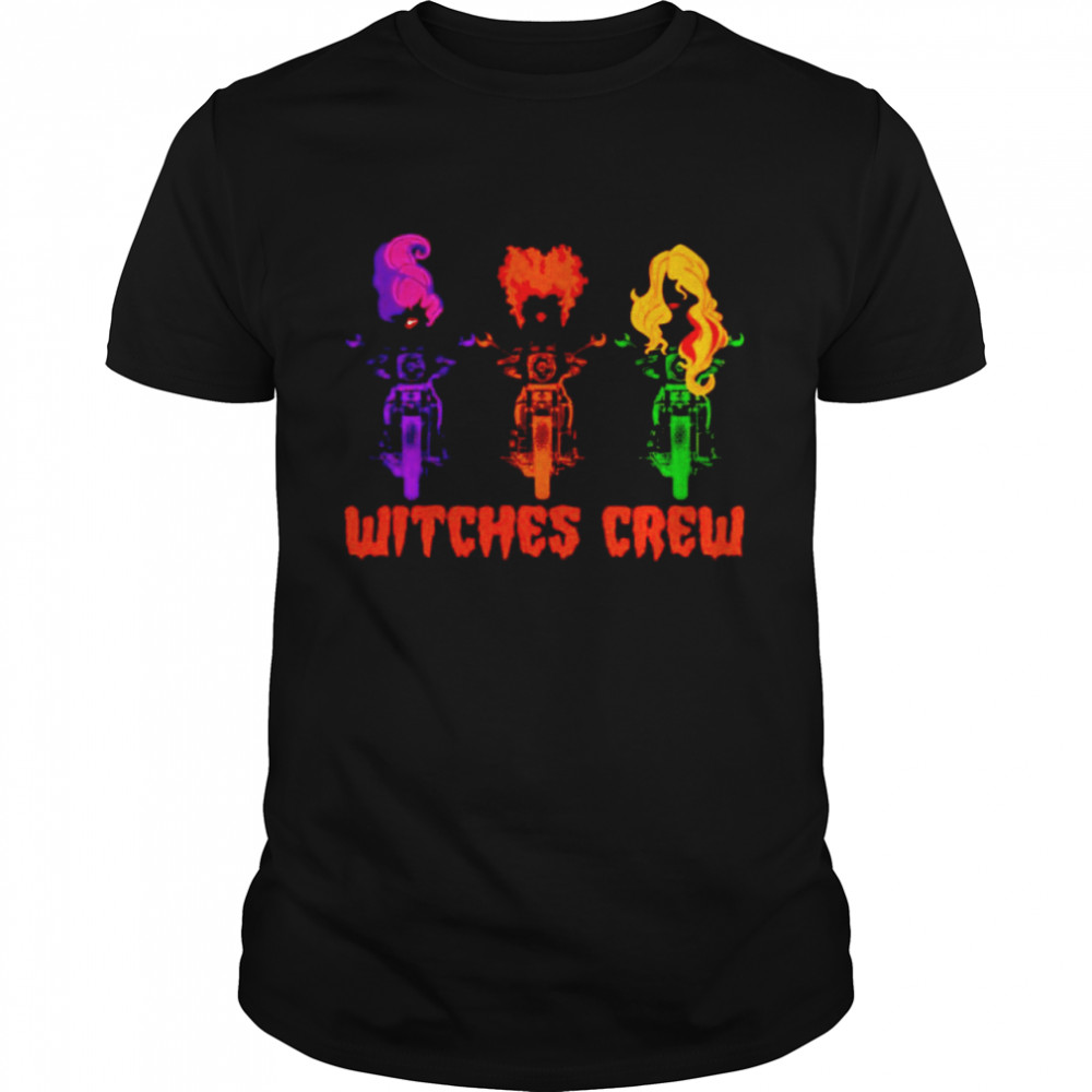 Hocus Pocus motorcycle witches crew shirt