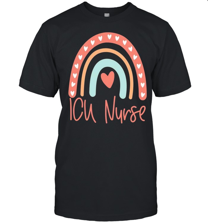 ICU Krankenschwester Intensivpflege Boho, Regenbogen shirt