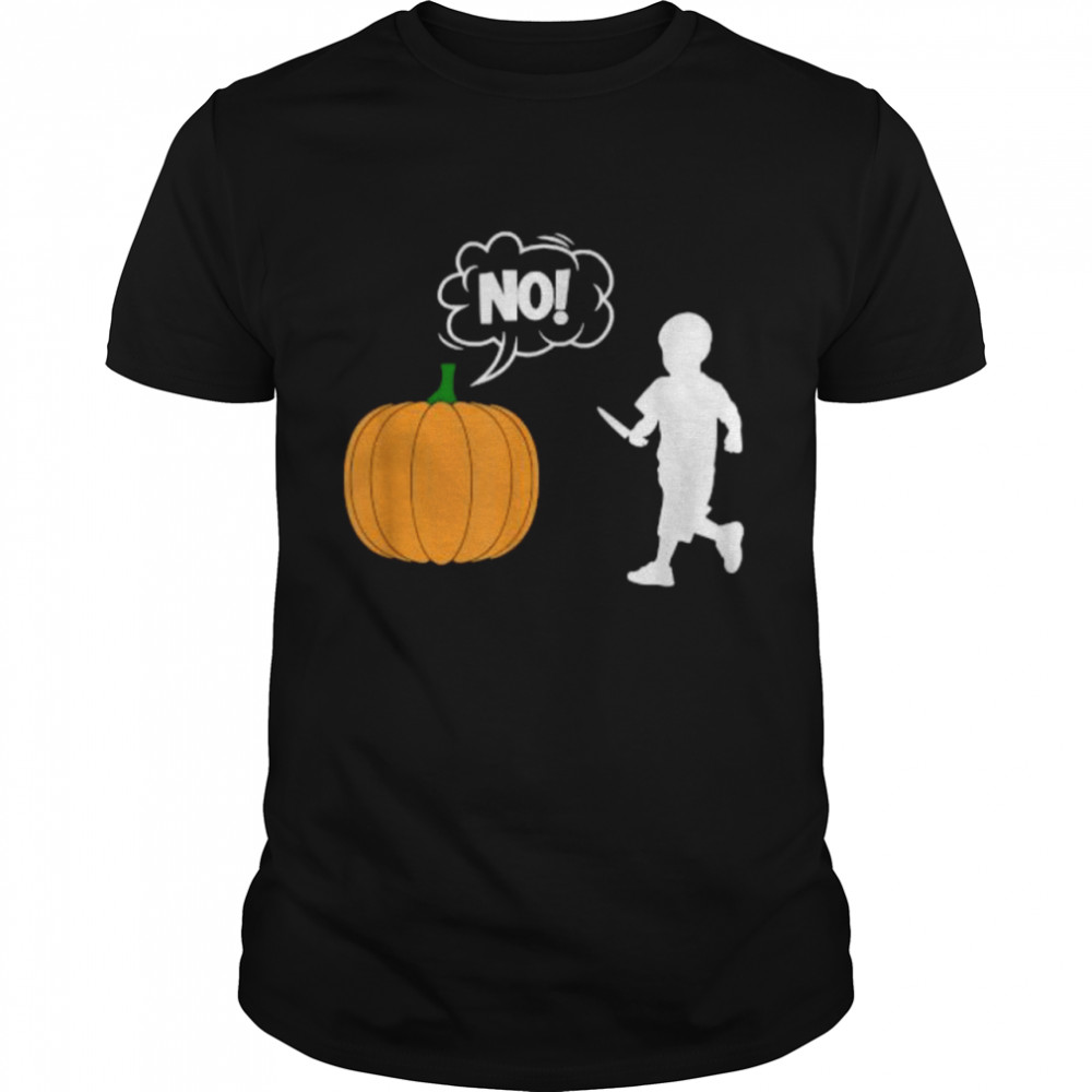 Kid Pumpkin Carving Comics Halloween T-Shirt