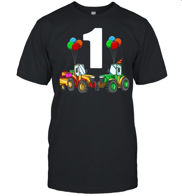 Kinder 1 Geburtstag Kinder & Traktor – 1 Jahr Geschenk shirt