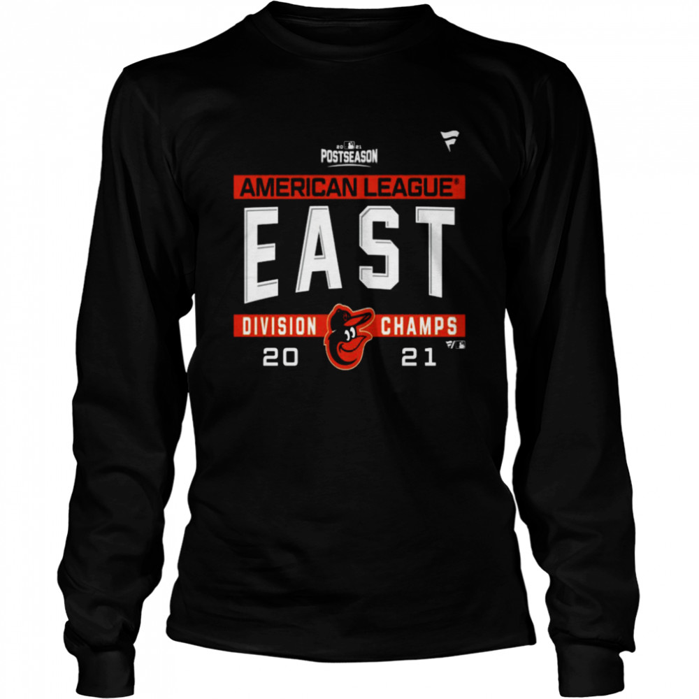 Baltimore Orioles American League AL East Division Champions 2021 sport shirt Long Sleeved T-shirt