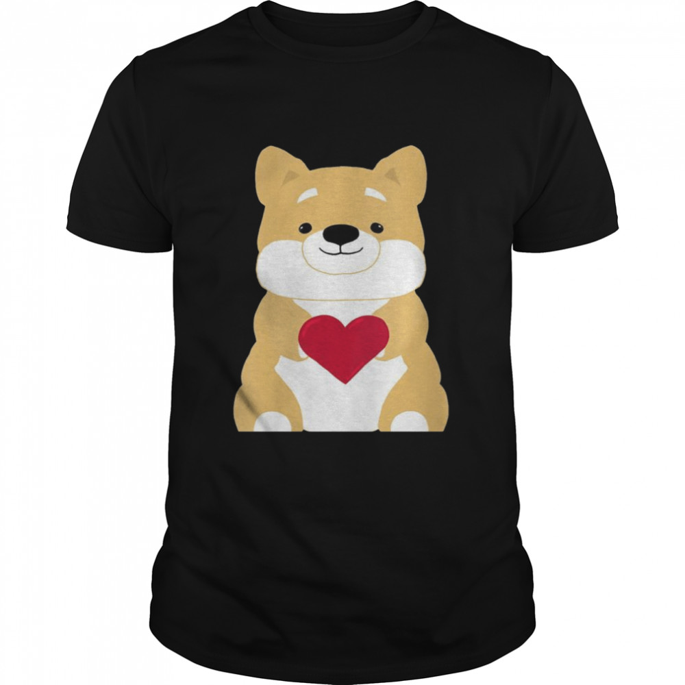 Corgi Heart Love Dog Cute mom love dog breed corgi Shirt