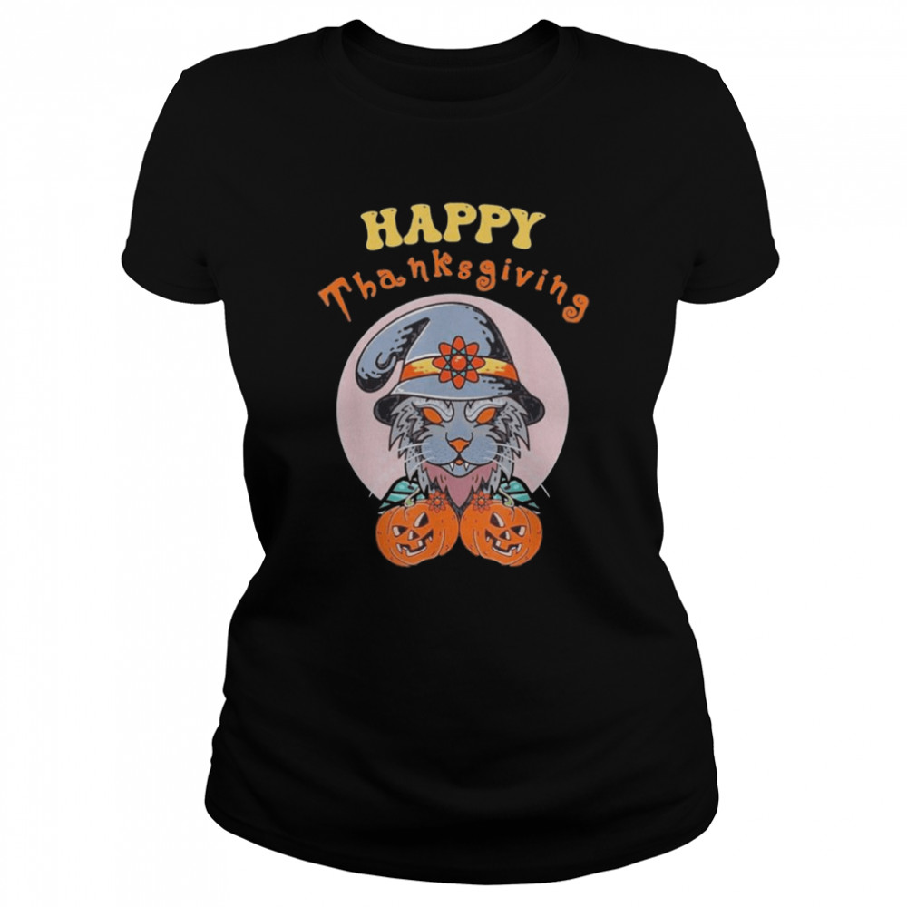 Happy Hallow Thanksgiving Mas shirt Classic Women's T-shirt