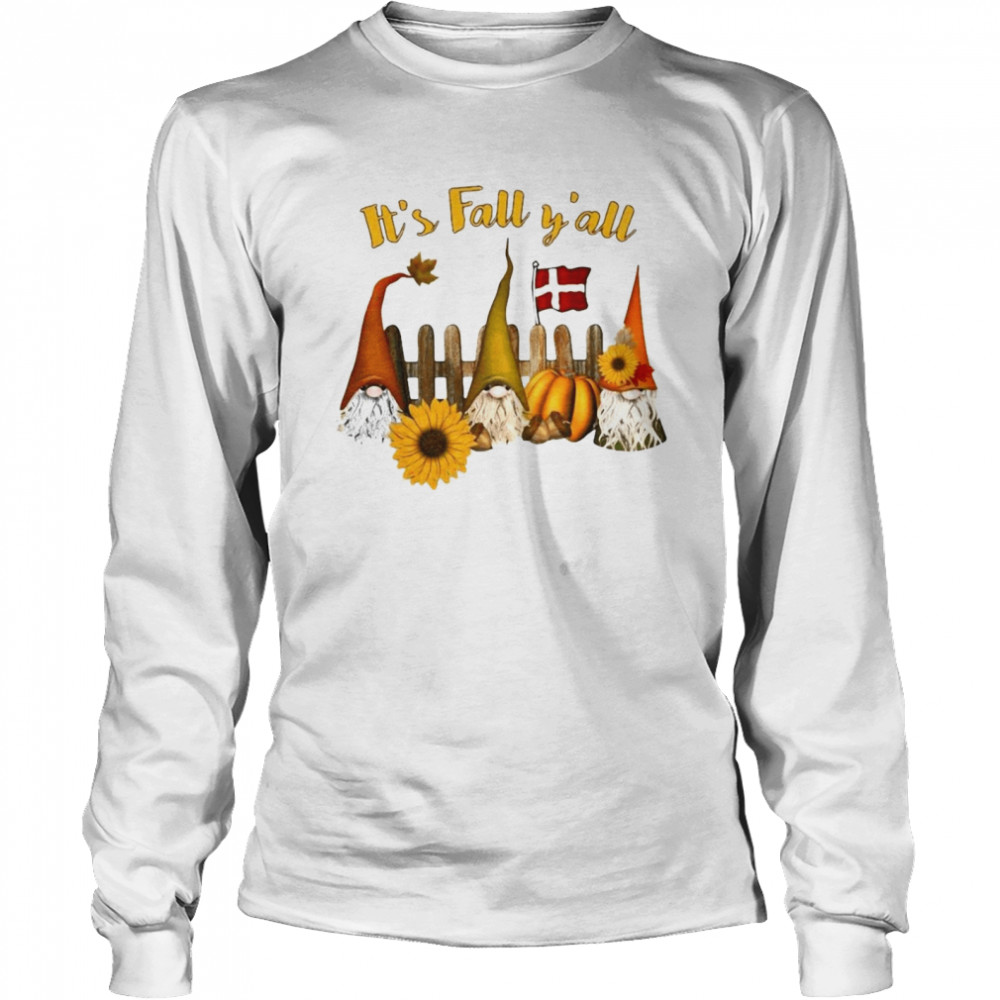 It’s Fall Y’all Halloween T-shirt Long Sleeved T-shirt