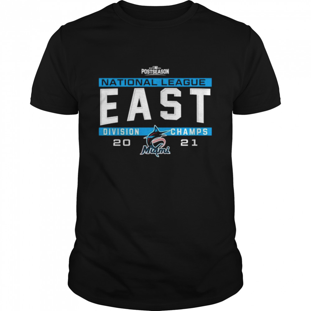 Miami Marlins 2021 NL East division champs shirt