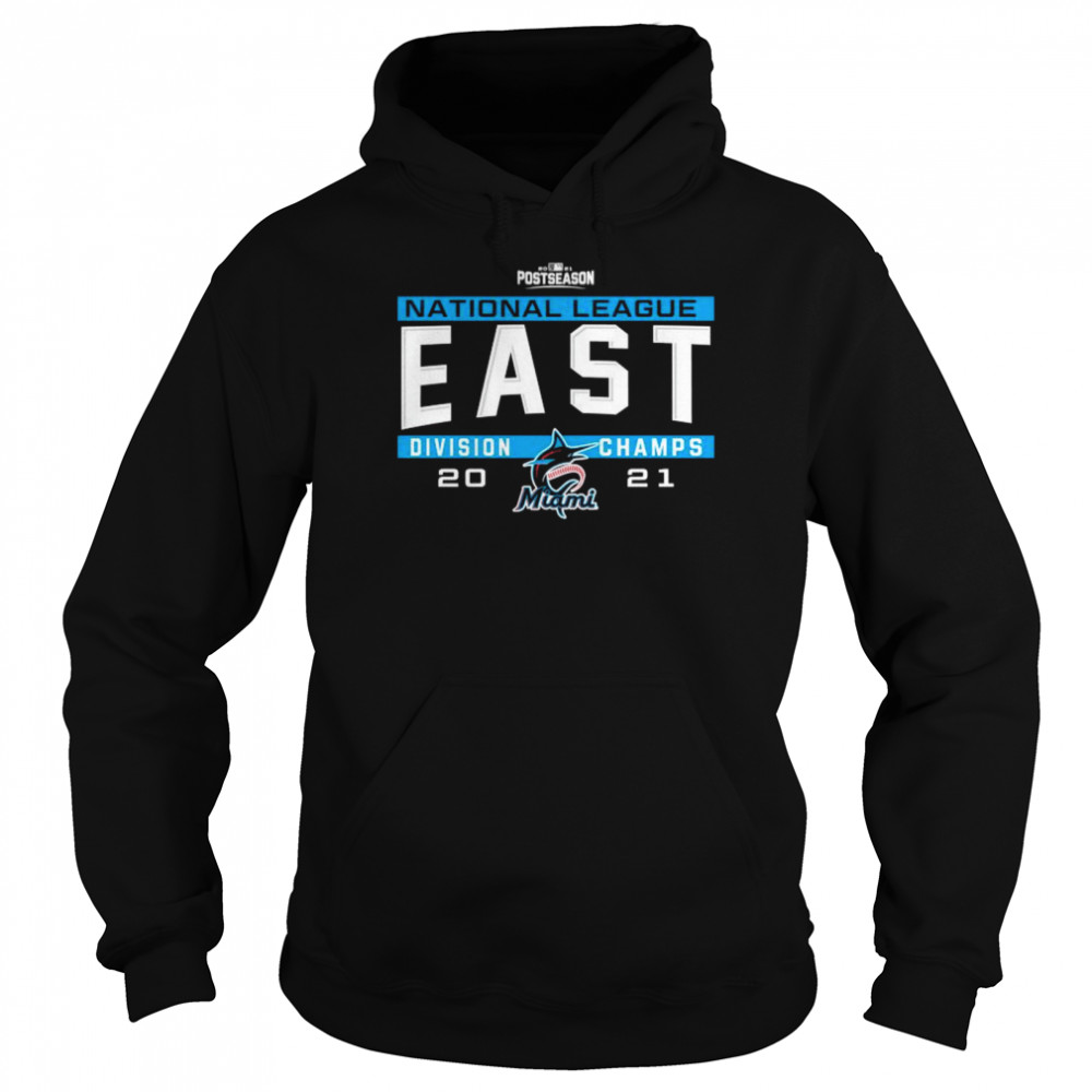 Miami Marlins 2021 NL East division champs shirt Unisex Hoodie